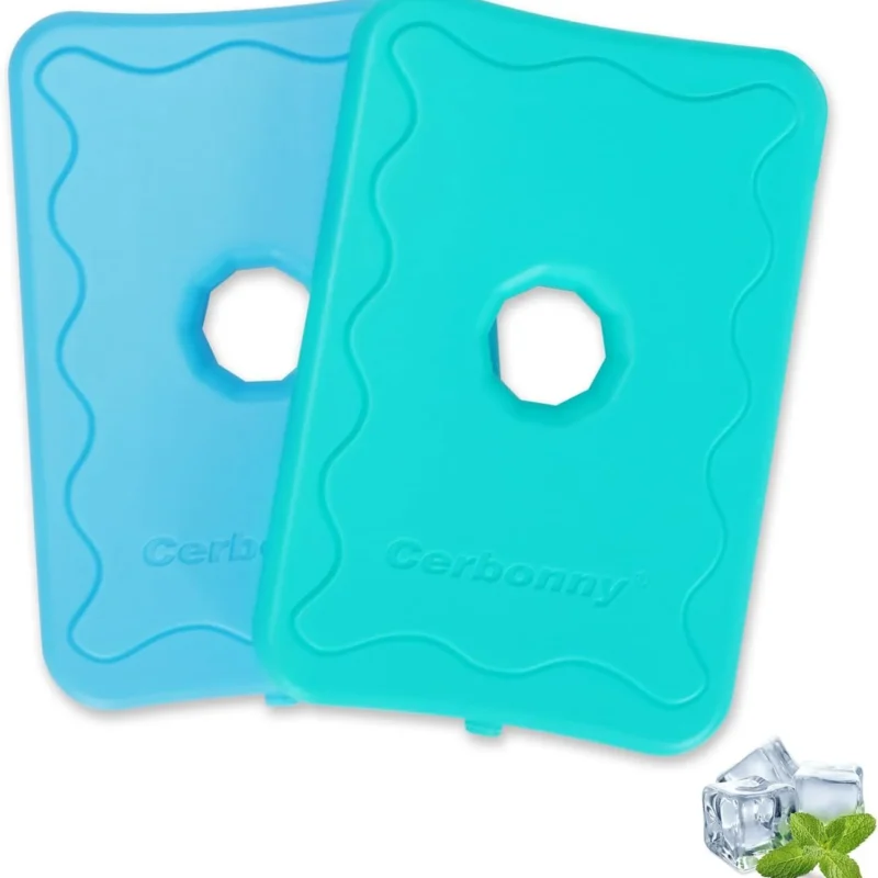 Cerbonny Ice Packs For Lunch Boxes,Lunch Box Ice Packs,Ice Packs For Cooler,Freezer Packs,Cooler Ice Packs,Freezer Packs For Lunch Boxes,Fit For 3+