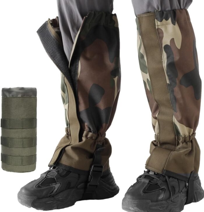 Gaiters for Hiking Boots, Waterproof & Adjustable Leg Protection for Weed Eating, Ideal Use as Tick Gaiters, Leg Gaiters