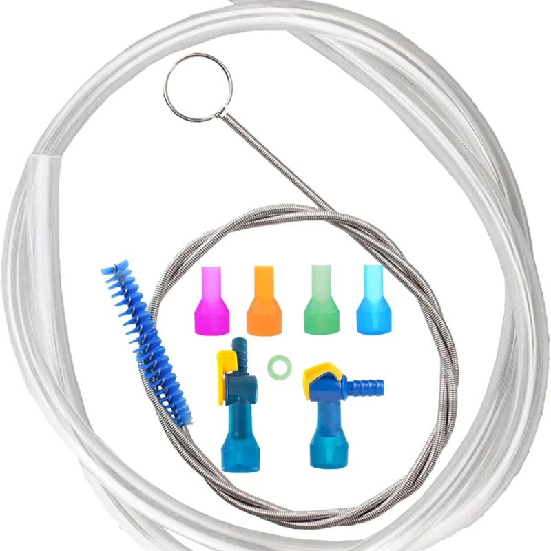 J.CARP High Flow Replacement Tube Kit with Bite Valve Tube Nozzle Replacement for Water Bladder