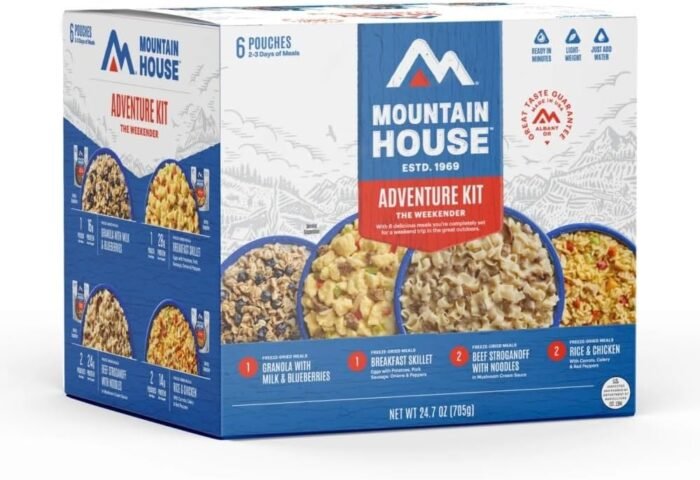 Mountain House Adventure Weekender Kit | Freeze Dried Camping & Backpacking Food | 12 Servings