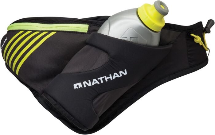 Nathan Peak Hydration Waist Pack with Storage Area & Run Flask 18oz – Running, Hiking, Camping, Cycling