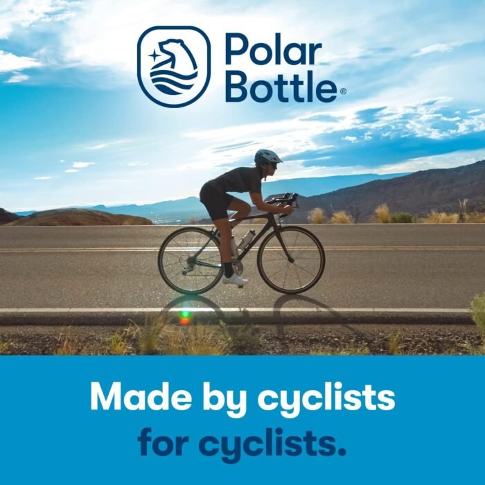 Polar Bottle Breakaway Insulated Water Bottle - BPA Free, Cycling & Sports Squeeze Bottle (Bolt - White & Silver, 24 oz) - Image 2