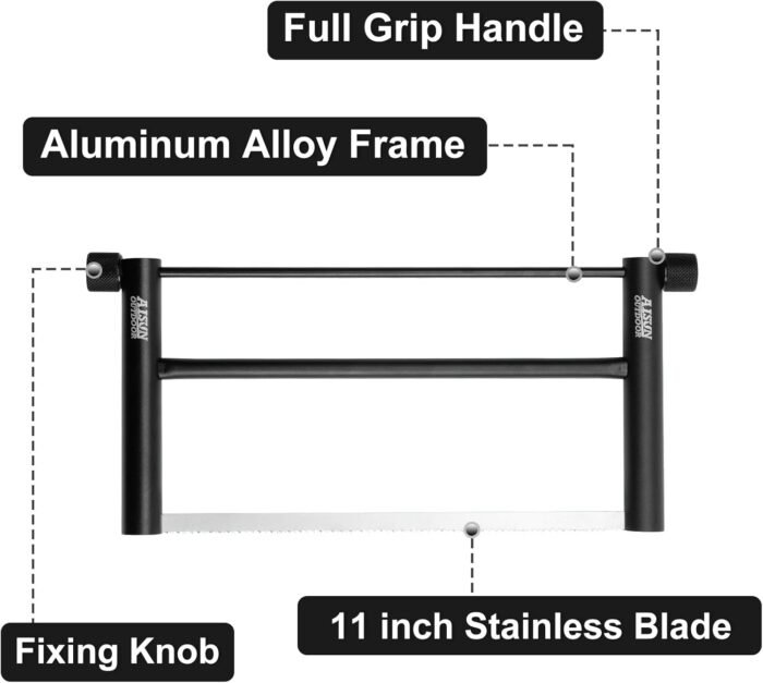 Portable Folding Hand Saw, Outdoor Survival Camping Saws for Sawing, Trimming, and Cutting Wood - Image 2