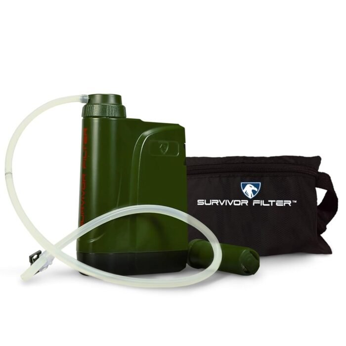 Survivor Filter PRO X - Electric Portable Camping Water Filter - Filters Bacteria, Parasite, Viral