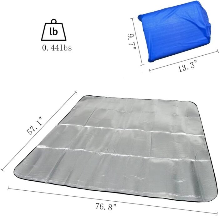 YYET Camping Mat Foam Foil Blanket for Camping Foam Pad Insulating Foil Mat Sleeping Tent Pad Thermal Mattress Mat Pad Waterproof Aluminum Camping mat Reflecting Heat